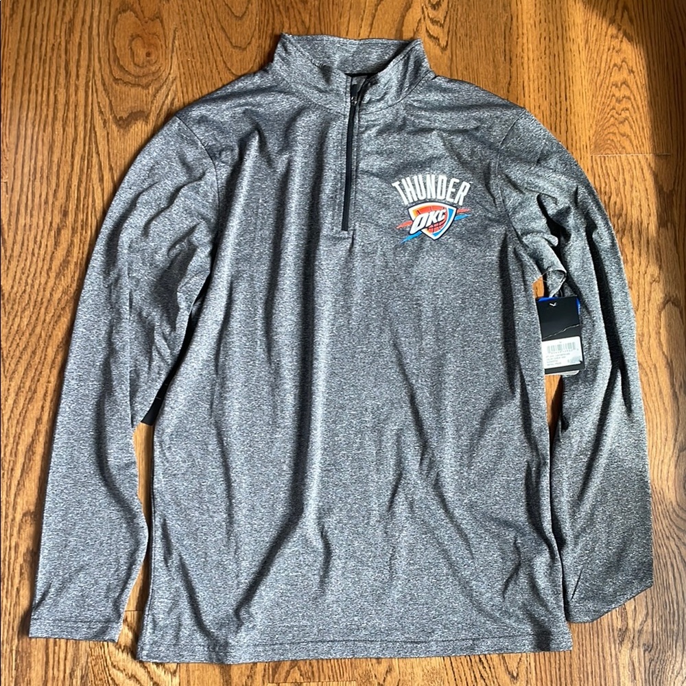 Gray Thunder OKC Quarter-Zip Pullover